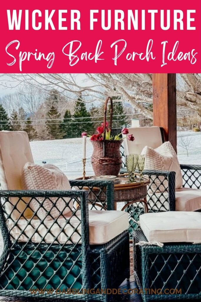 Wicker Furniture Spring Back Porch Ideas