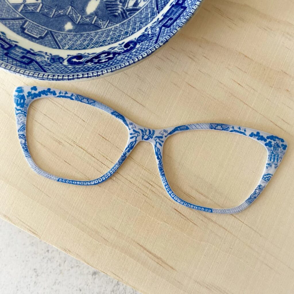 Blue and White Glasses 