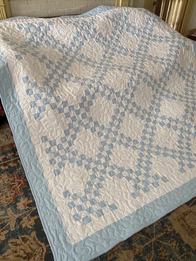 Blue and White Antique Quilt