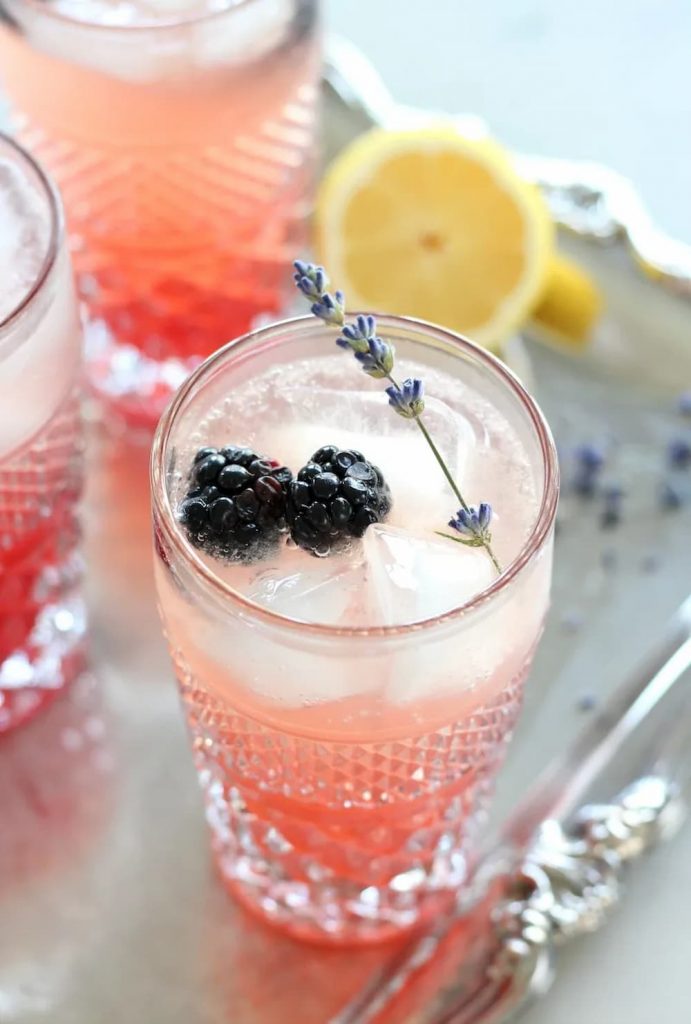 Lavender & Blackberry Sparkling Lemonade