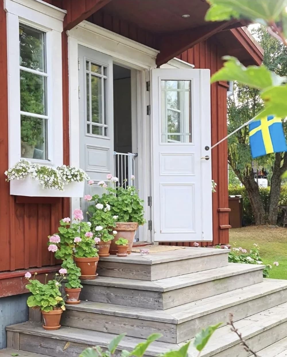 Scandinavian Cottage front door.