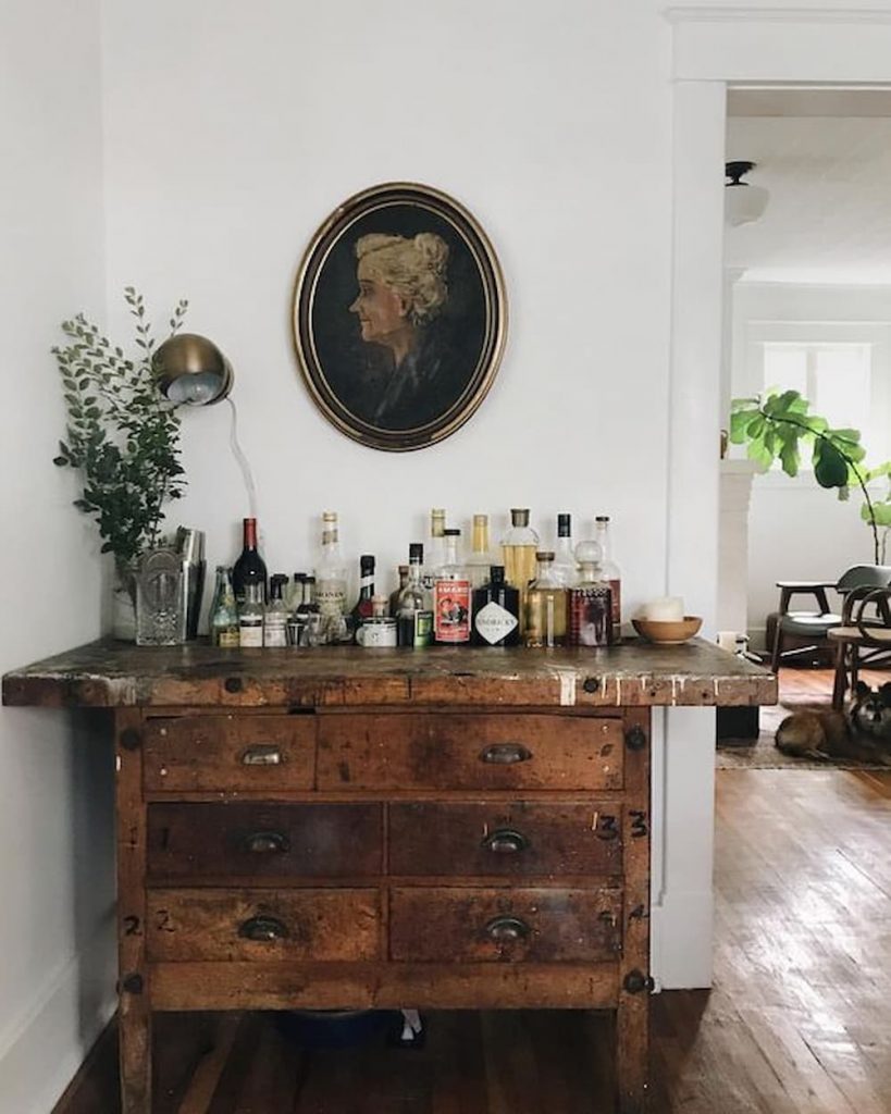 An Old Trunk made into a Wine Cabinet - classic upcycle 