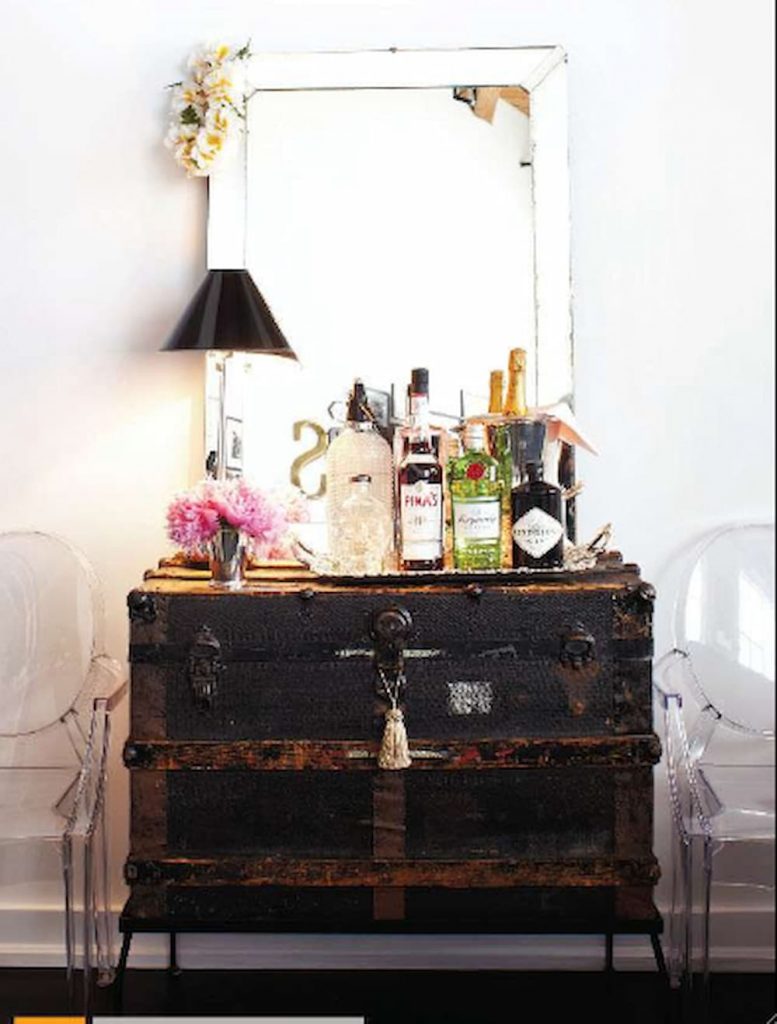 Totally Hip Take on the Bar Cart | Rue Magazine.