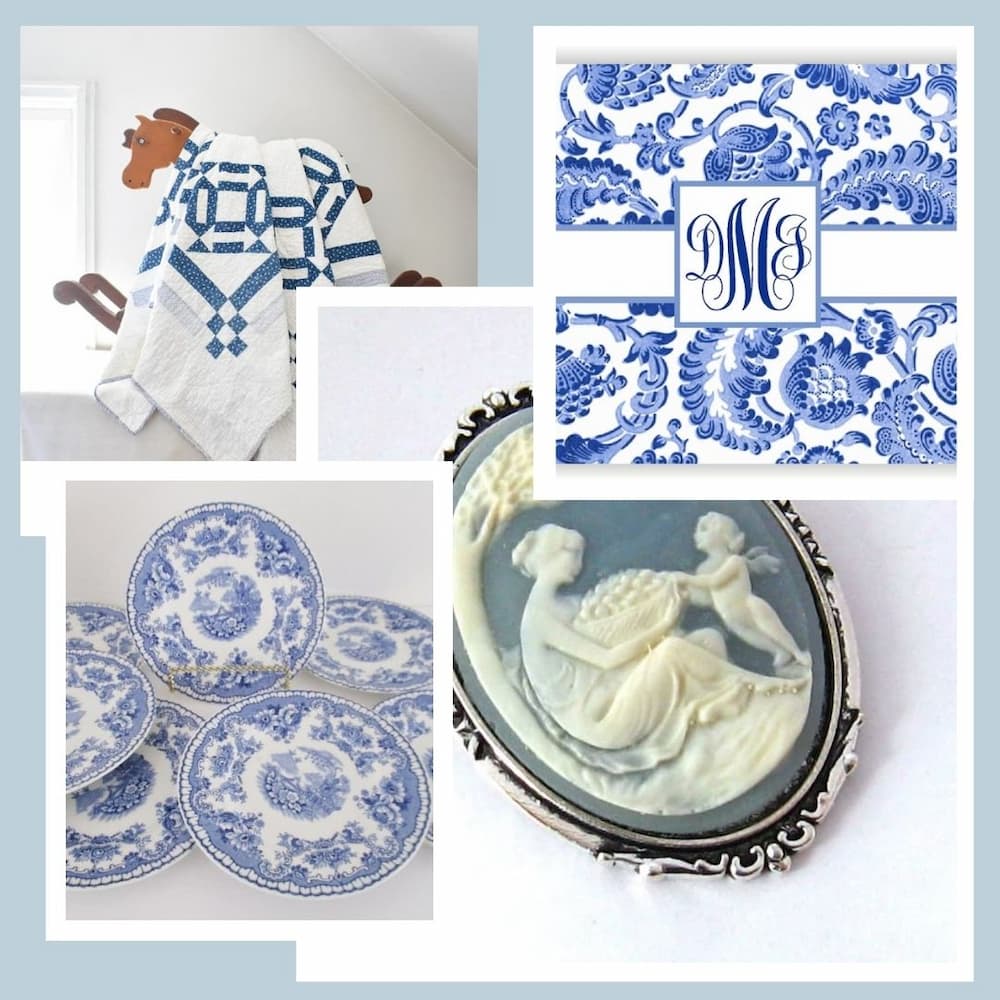 Womens Day Gift Ideas | 75+ Blue and White Vintage Ideas