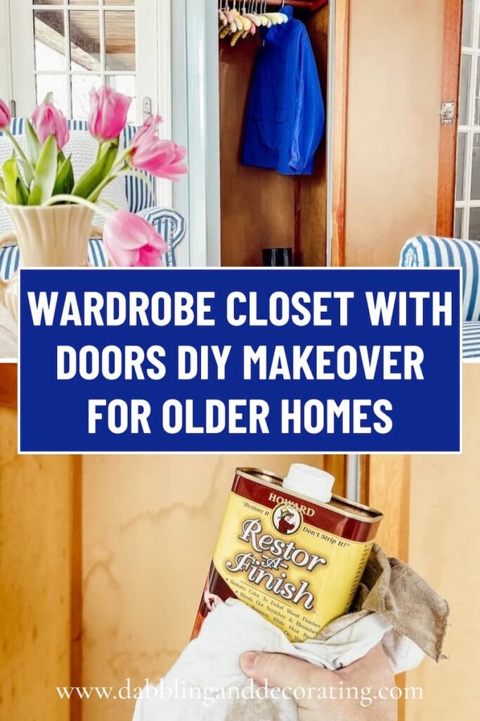 Wardrobe Closet with Doors DIY Makeover for Older Homes