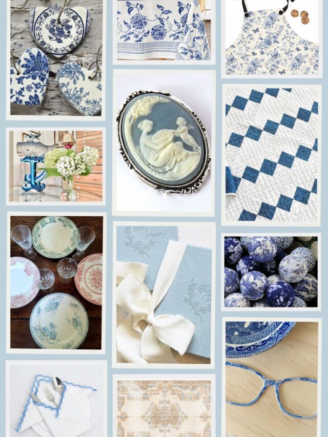 Womens Day Gift Ideas | 75+ Blue and White Vintage Ideas