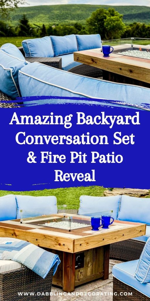 Amazing Backyard Conversation Set & Fire Pit Patio Reveal