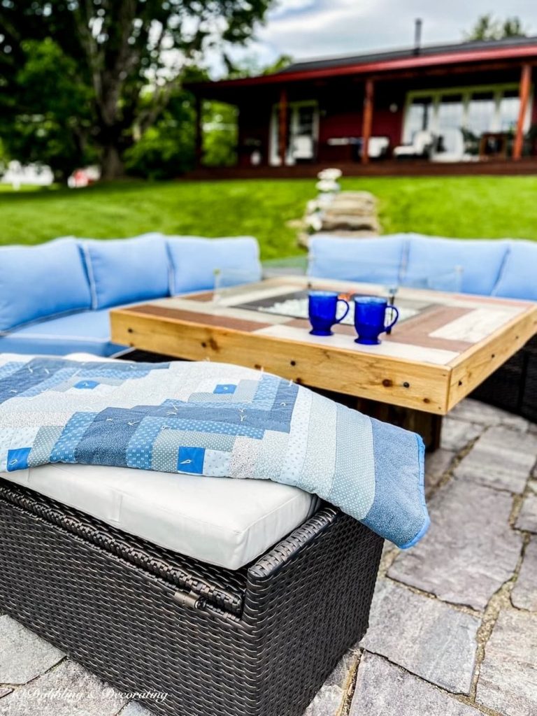 Backyard Conversation Set and Fire Pit Patio Reveal