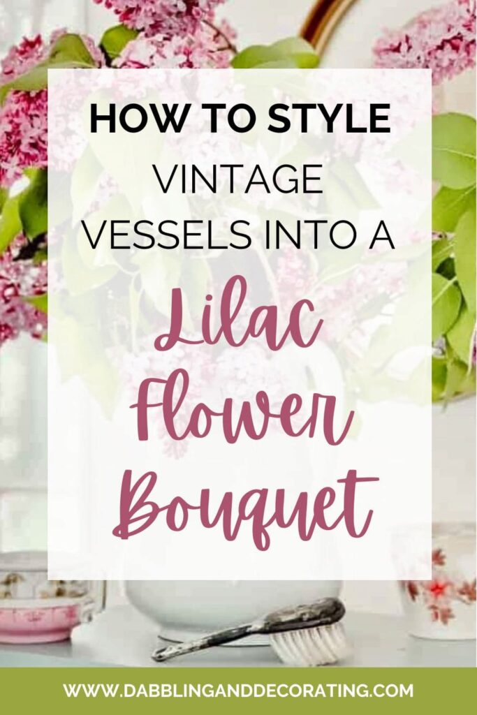 Lilac Flower Bouquet Ideas Using Vintage and Antique Vessels