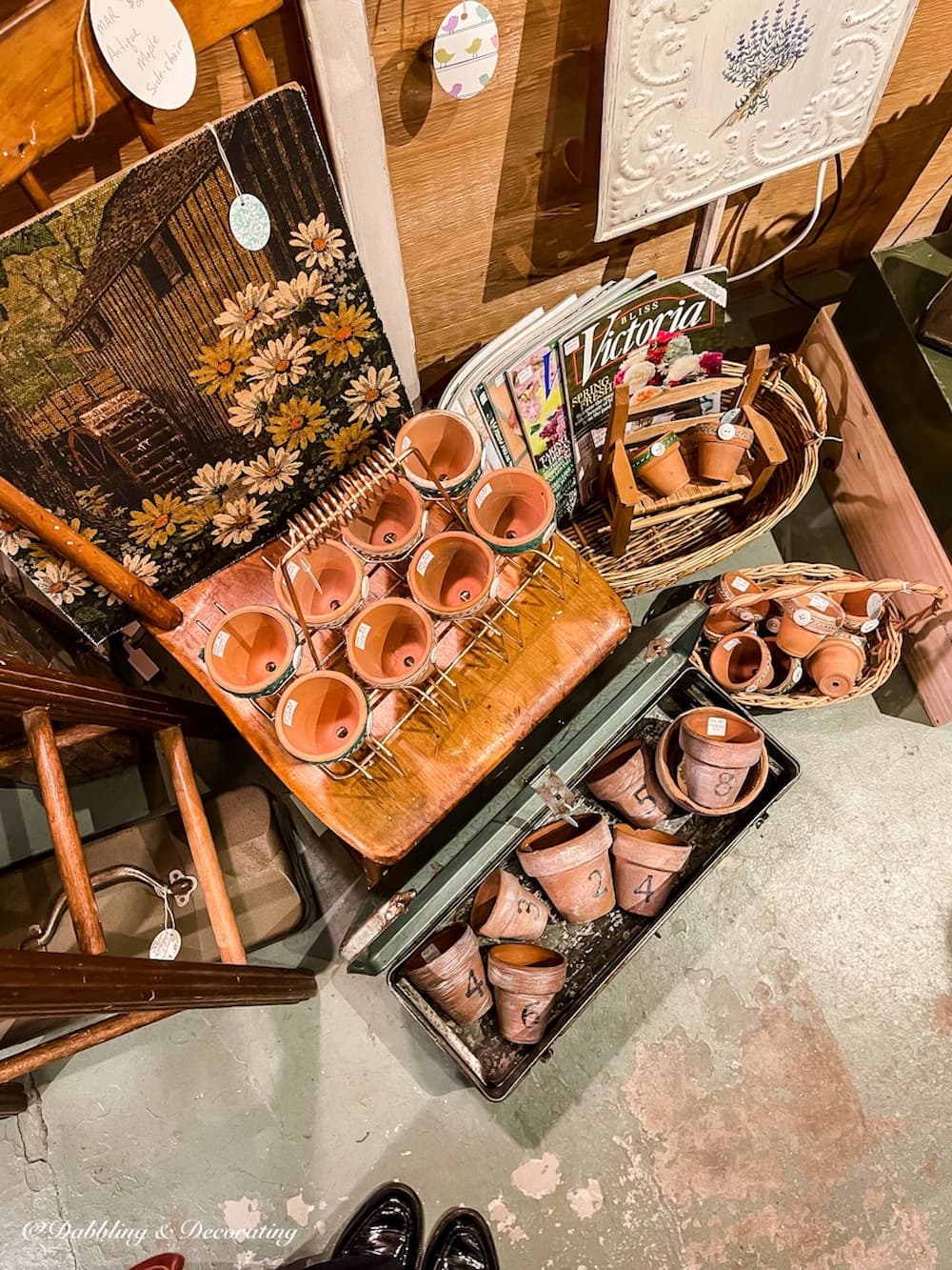 Terracotta Pots at Sage Farms Early Evening Buy Event.