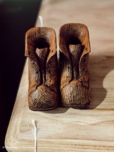 Antique Wooden Boots