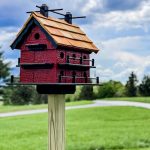 The Biggest Red Birdhouse and How to Easily Mount It