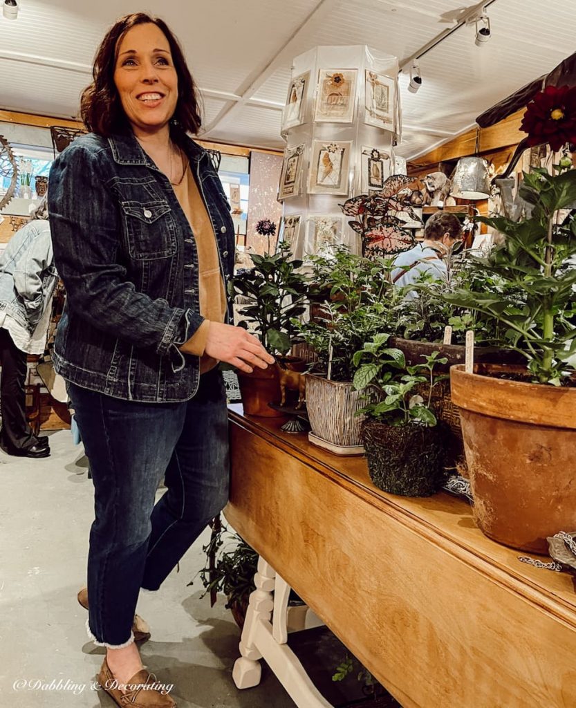 Girl with Plants