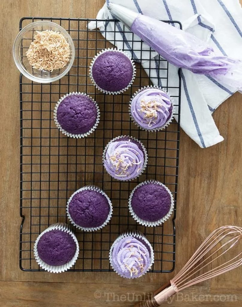 Ube Cupcakes