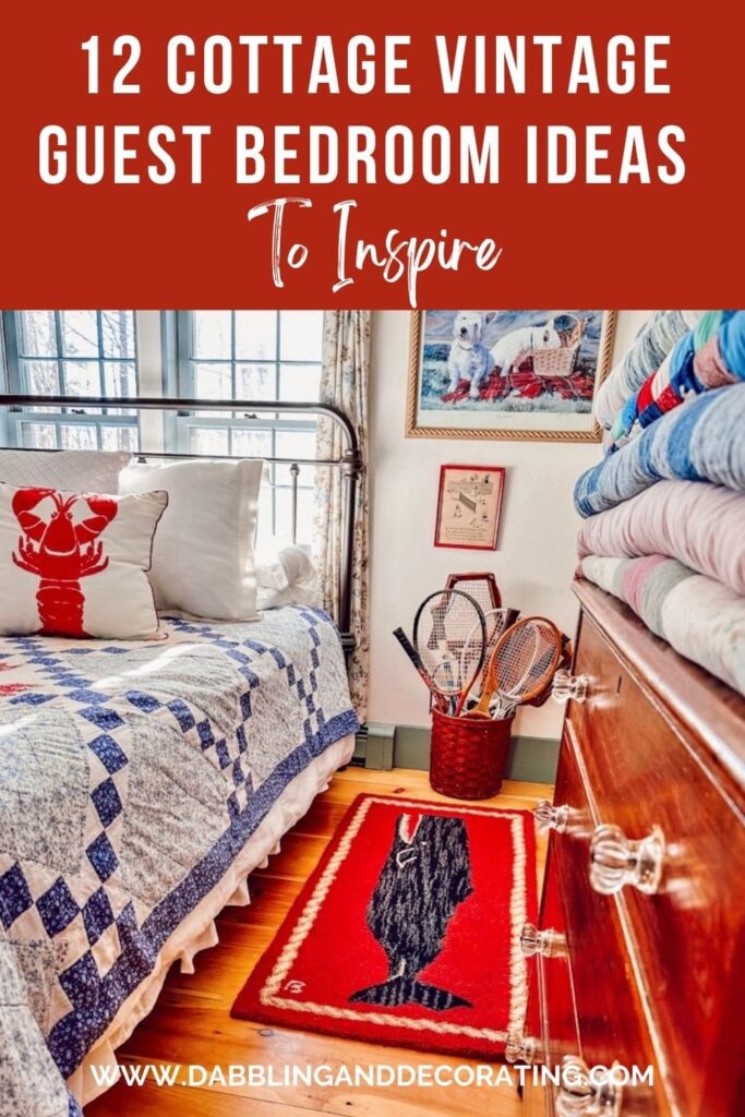 12 Cottage Vintage Guest Bedroom Ideas To Inspire