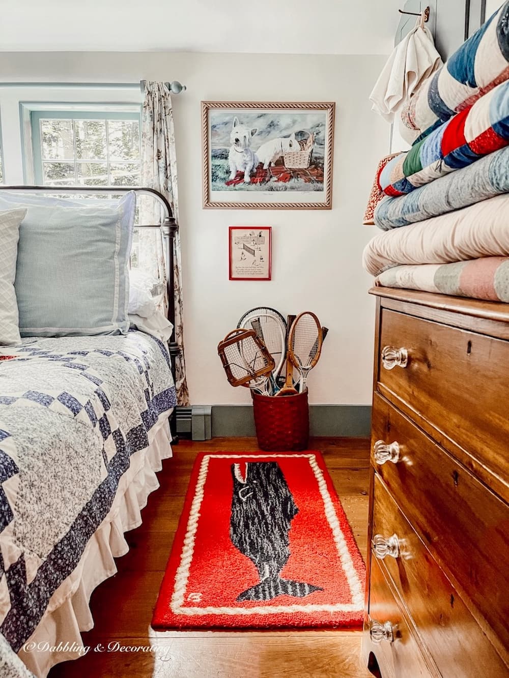 Small Cottage Guest Bedroom, Vintage and Delightful