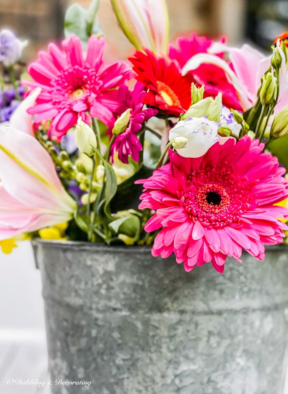 How a Simple Vintage Galvanized Bucket Can Make the Perfect Flower