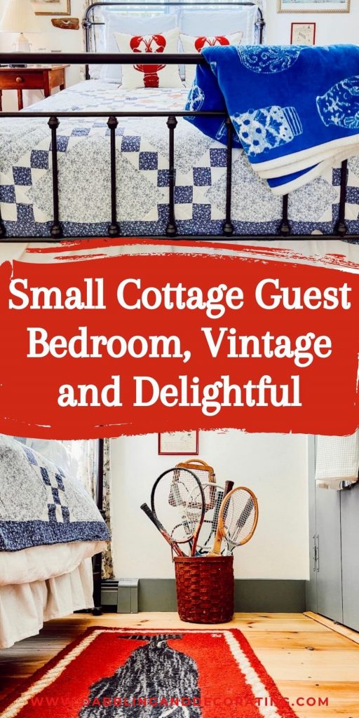 Small Cottage Guest Bedroom, Vintage and Delightful