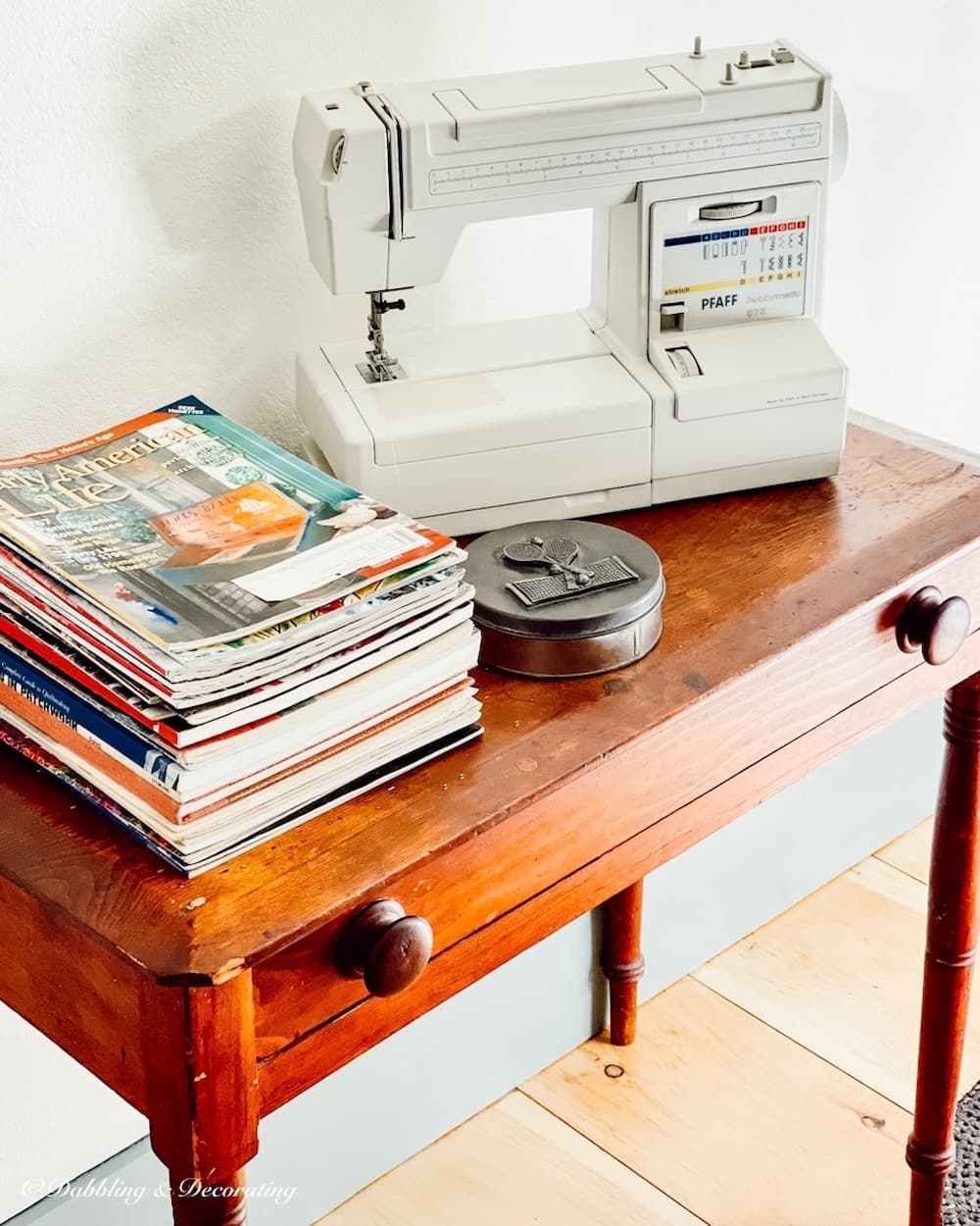 Sewing Machine on Table