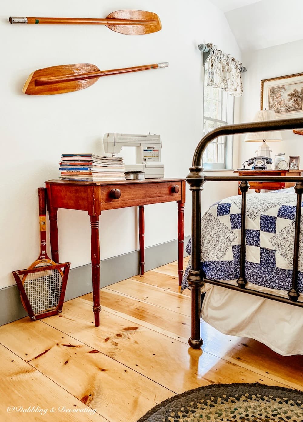 Small Cottage Guest Bedroom, Vintage and Delightful