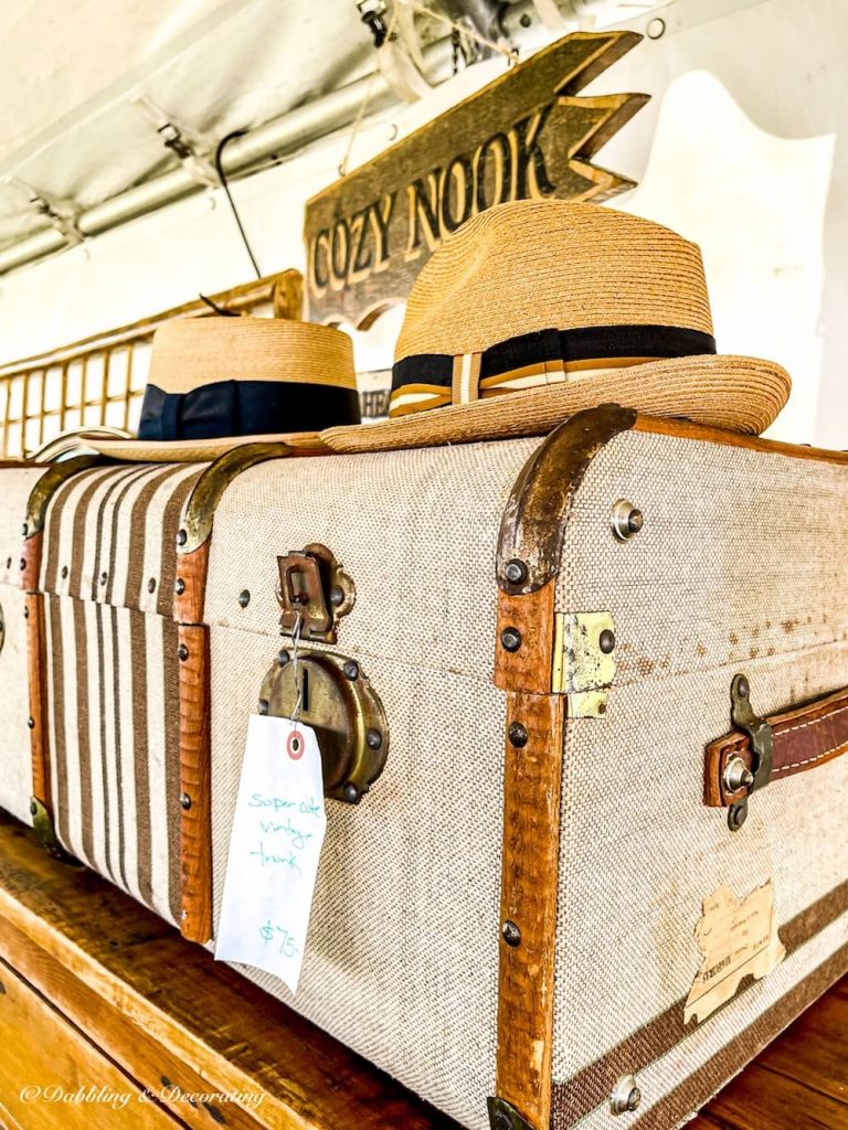 Vintage Suitcase with Hats