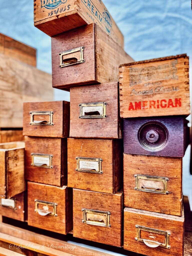 Vintage Wooden Drawers