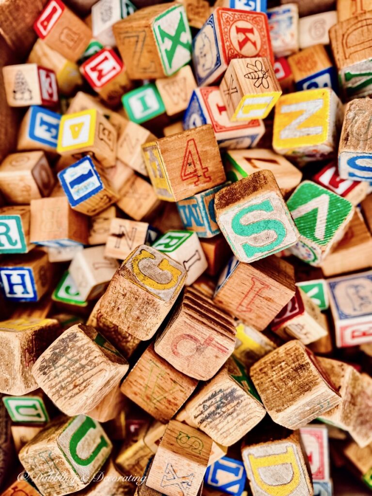 Vintage Letter Blocks