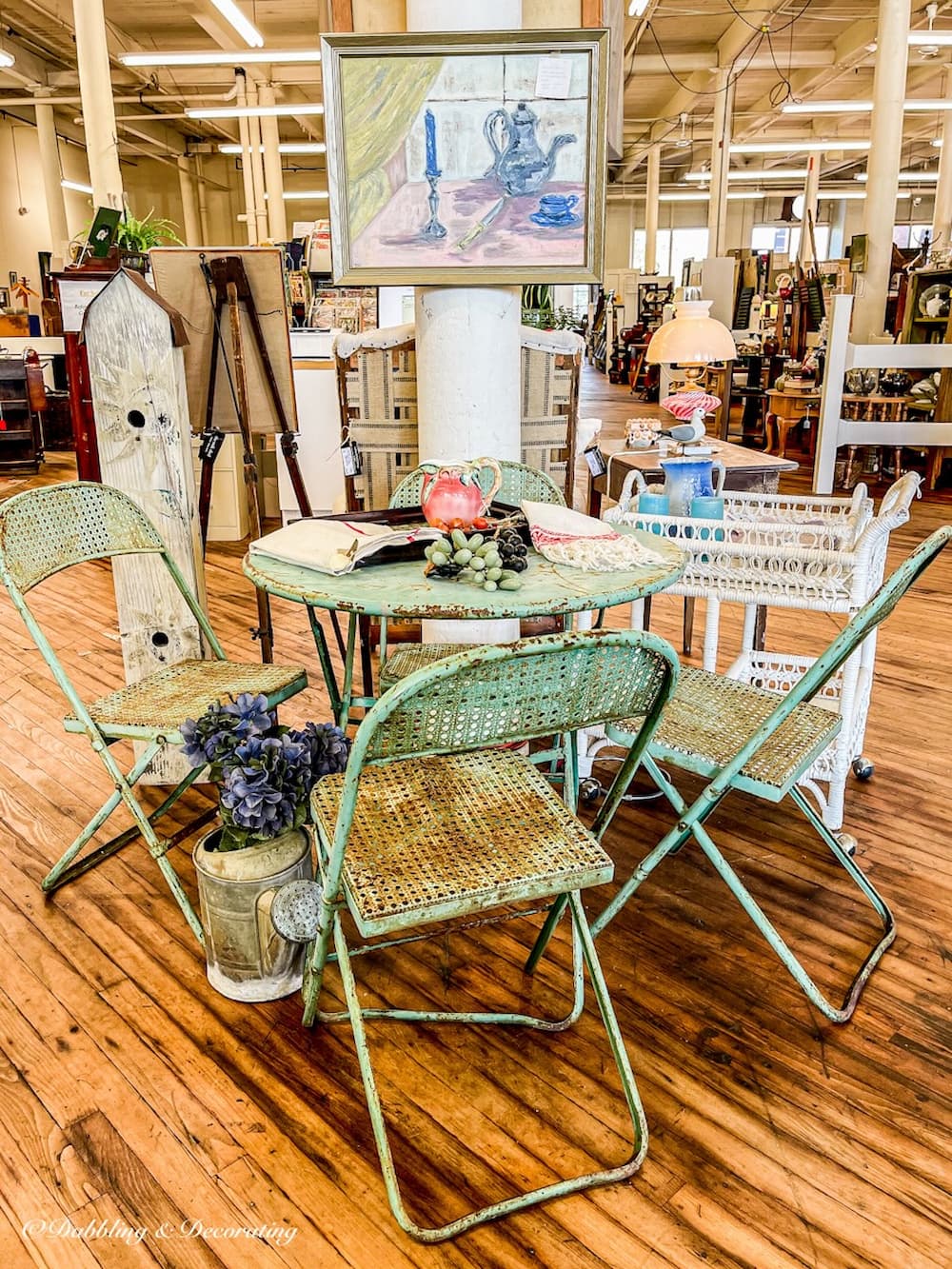 Chippy Table Set at Cabot Mill Antiques, Brunswick, ME