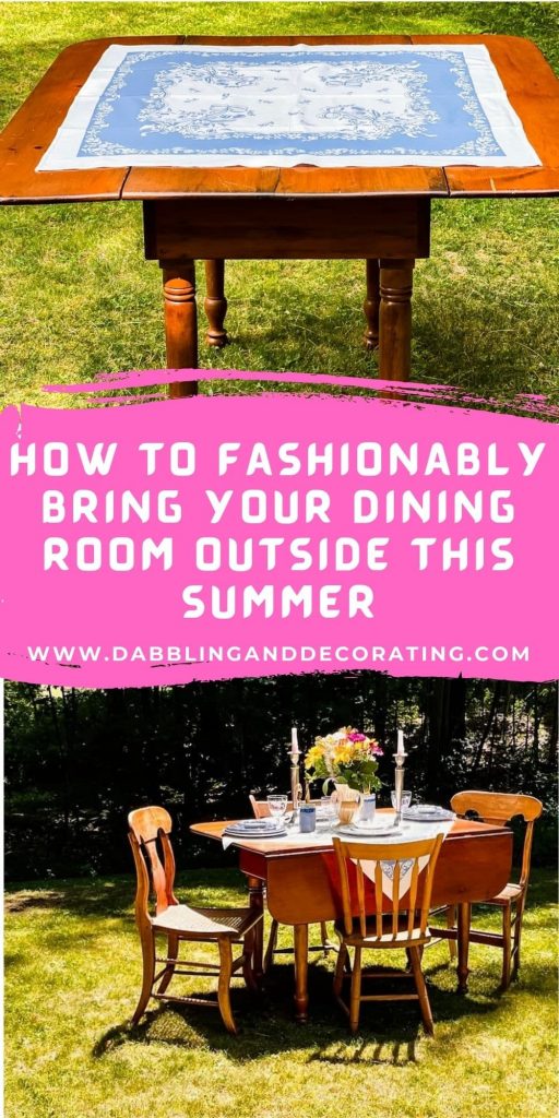 How to Set Up a Cozy Outdoor Dining Room Dabbling & Decorating