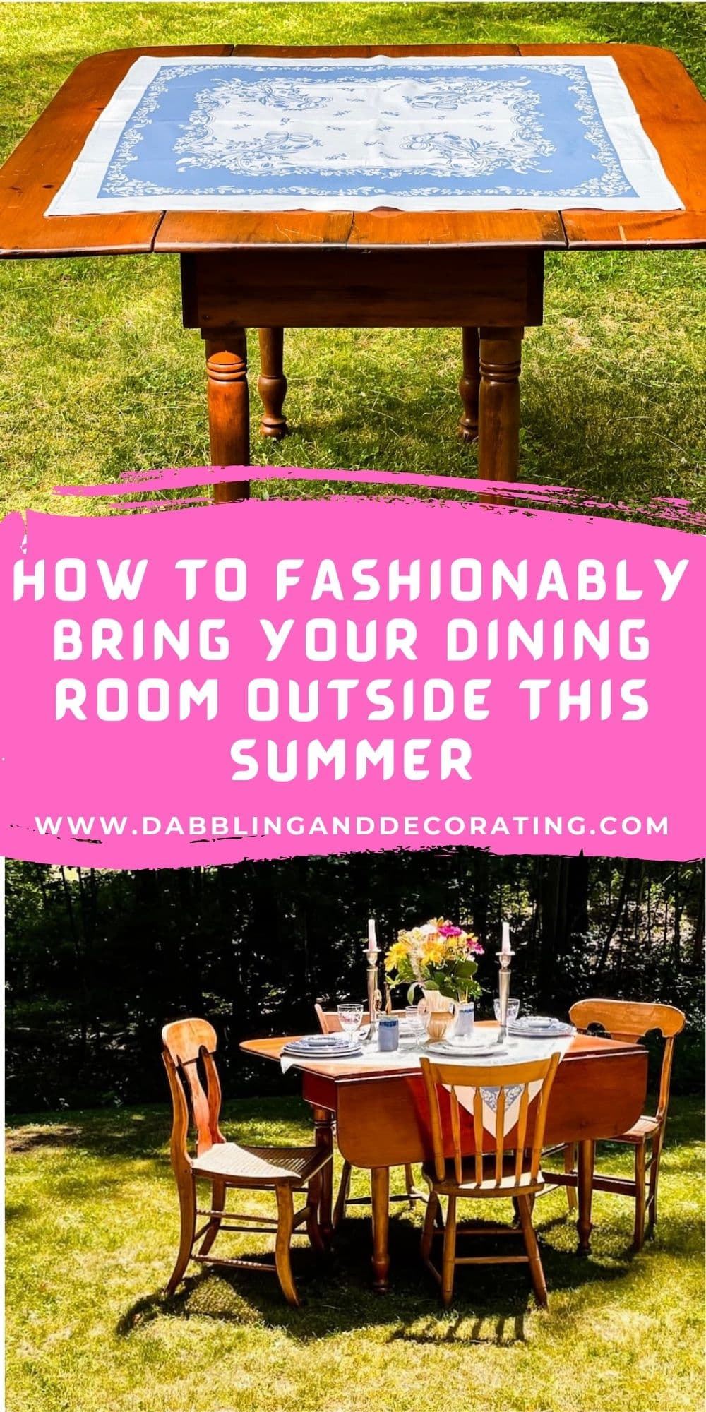 How to Fashionably Bring Your Dining Room Outside This Summer