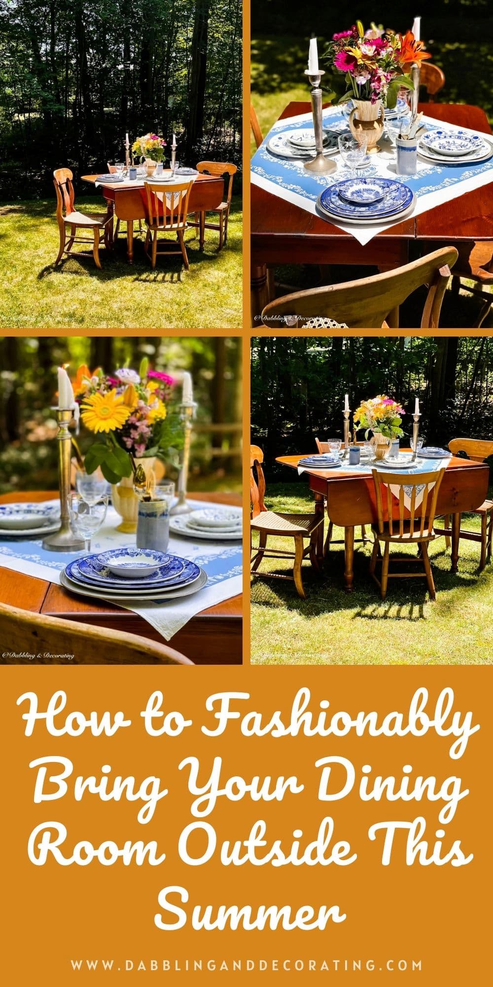 How to Fashionably Bring Your Dining Room Outside This Summer