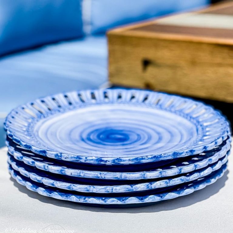 Just 4 Blue Dishes on the 4th of July