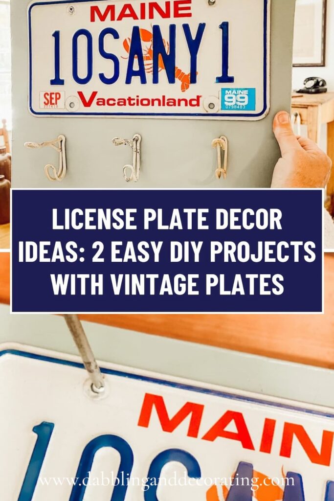 License Plate Decor Ideas: 2 Easy DIY Projects with Vintage Plates