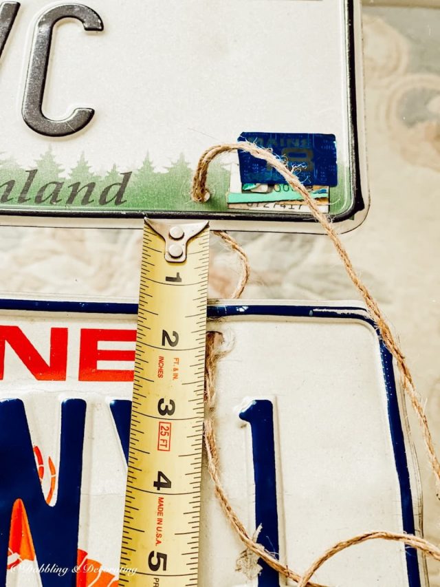 Simple License Plate Decor DIY Ideas Dabbling & Decorating