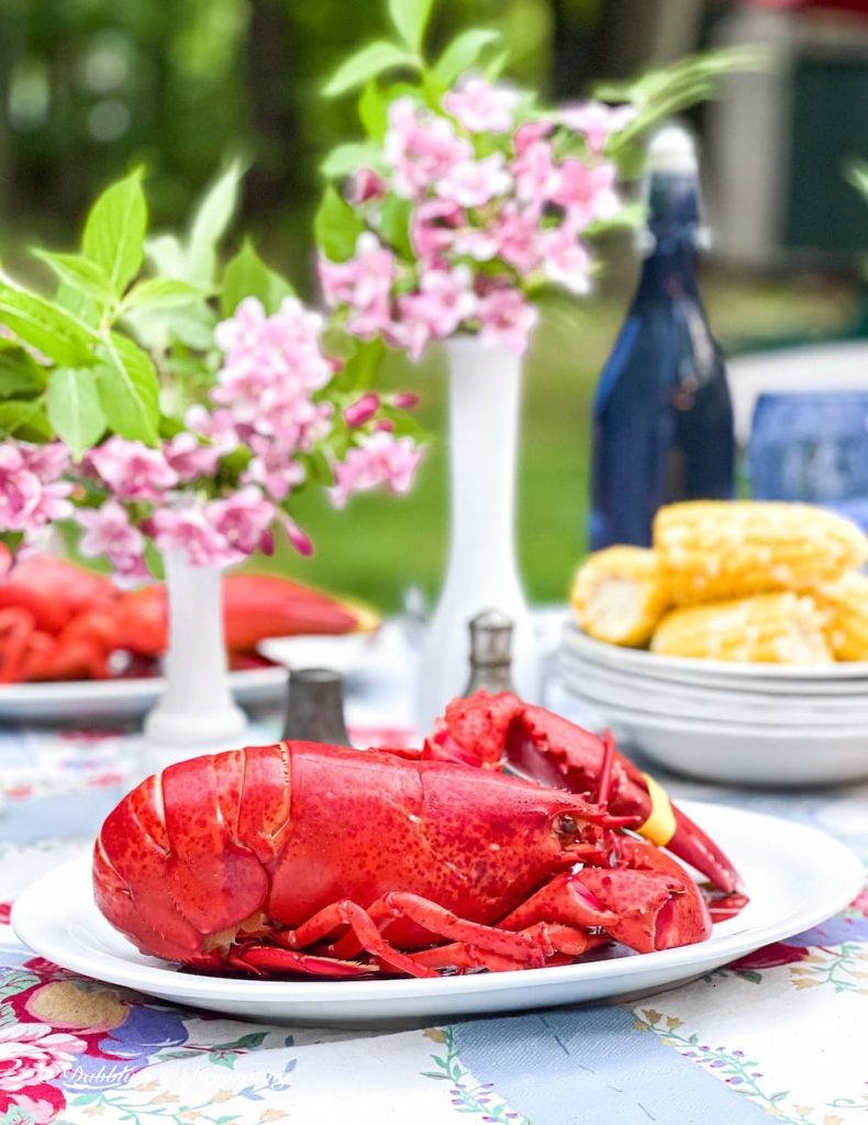 Authentic Maine Lobster Themed Table Setting