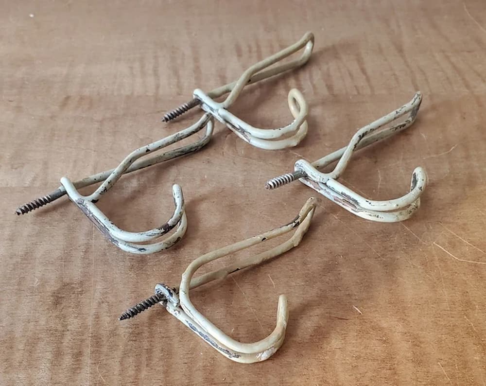 Vintage Wire Hooks for License Plate DIY.