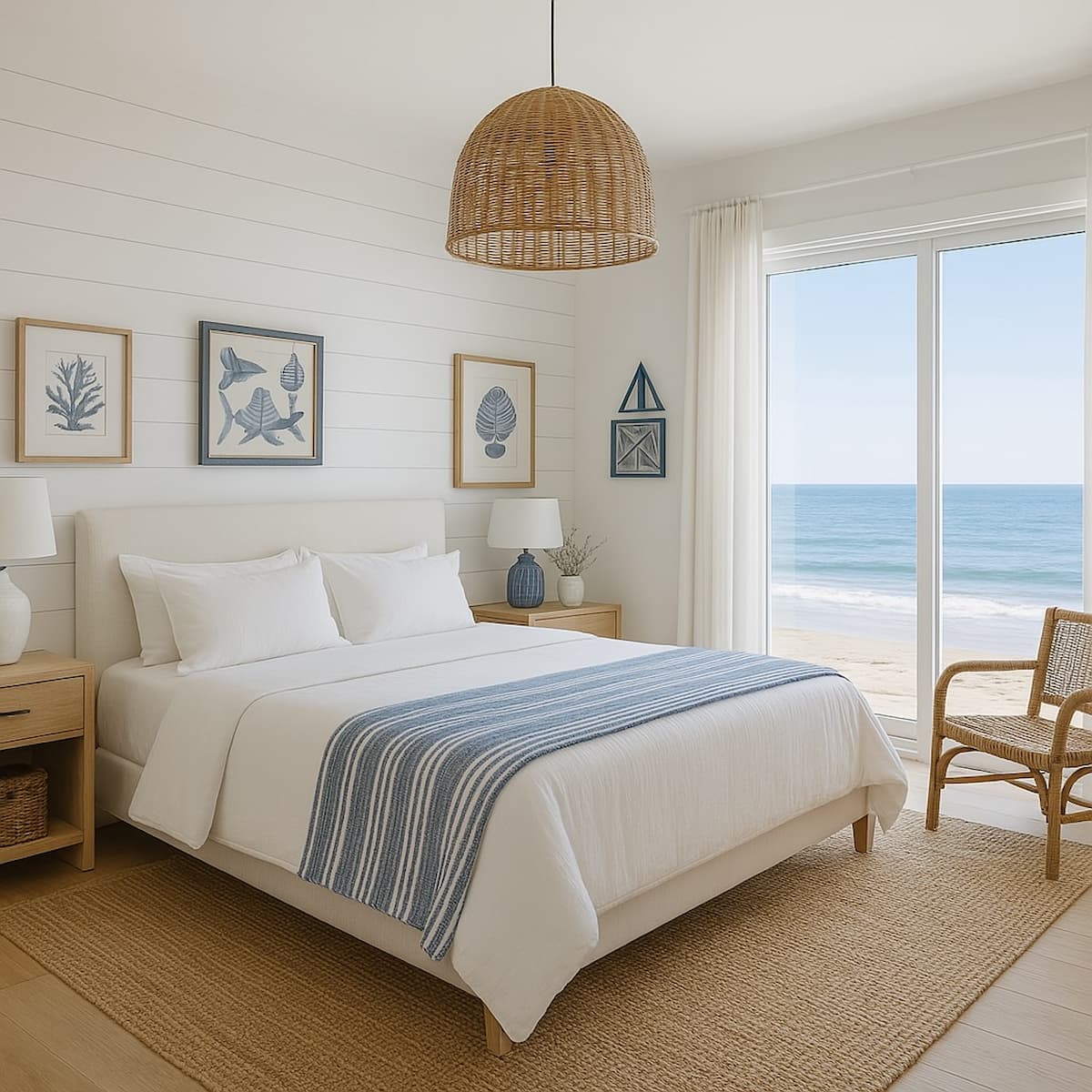 Best Beach Style Bedding Ideas Inspired by Coastal New England Charm