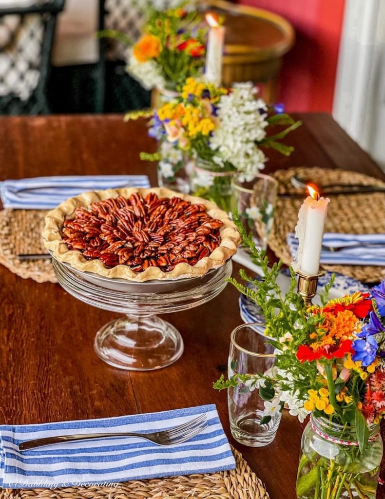 Fall Dessert Table with A Pecan Pie Surprise