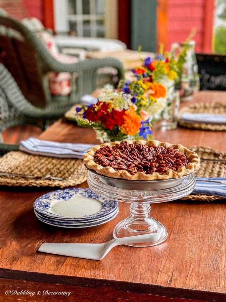 Fall Dessert Table with A Pecan Pie Surprise