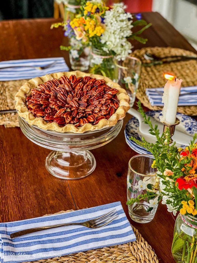 Fall Dessert Table with A Pecan Pie Surprise