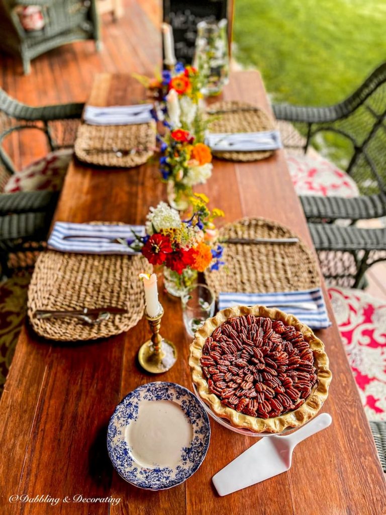 Fall Dessert Table with A Pecan Pie Surprise