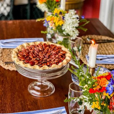 Fall Dessert Table with A Pecan Pie Surprise
