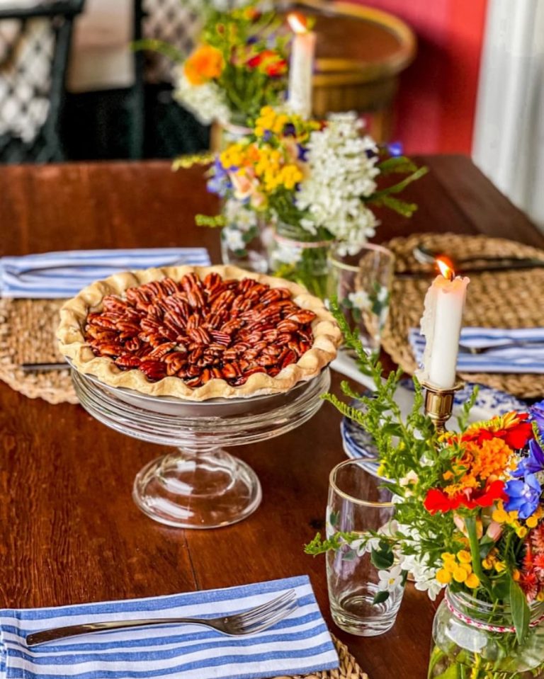 Fall Dessert Table with A Pecan Pie Surprise