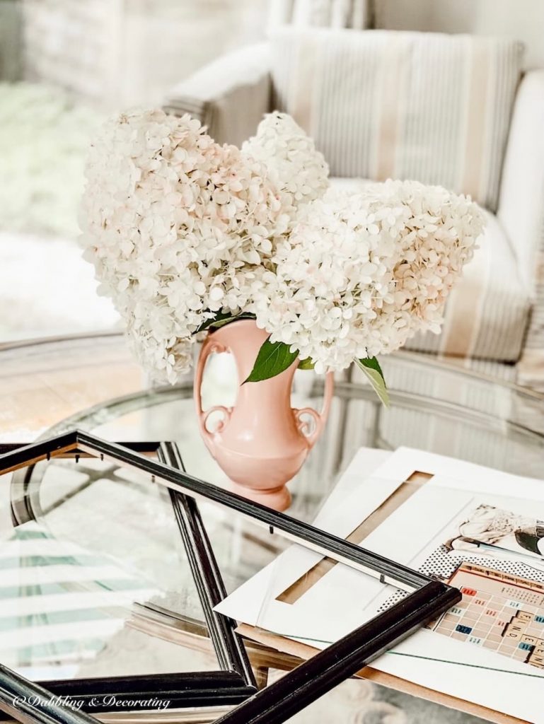 McCoy Vase with Hydrangeas