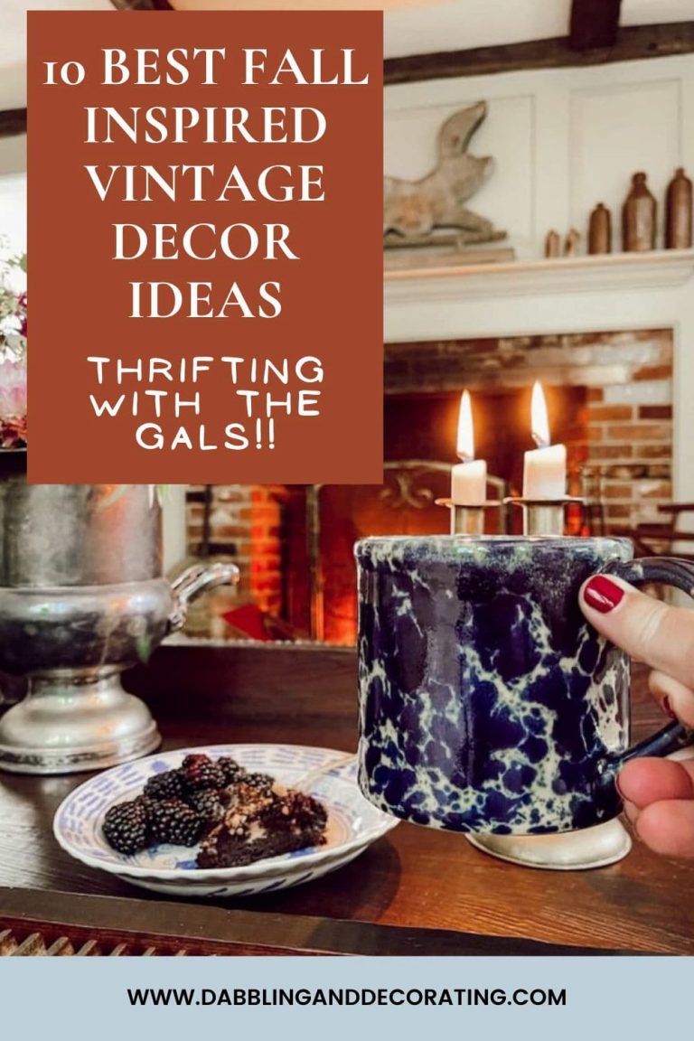 10 Best Fall Inspired Vintage Decor Ideas | Dabbling and Decorating