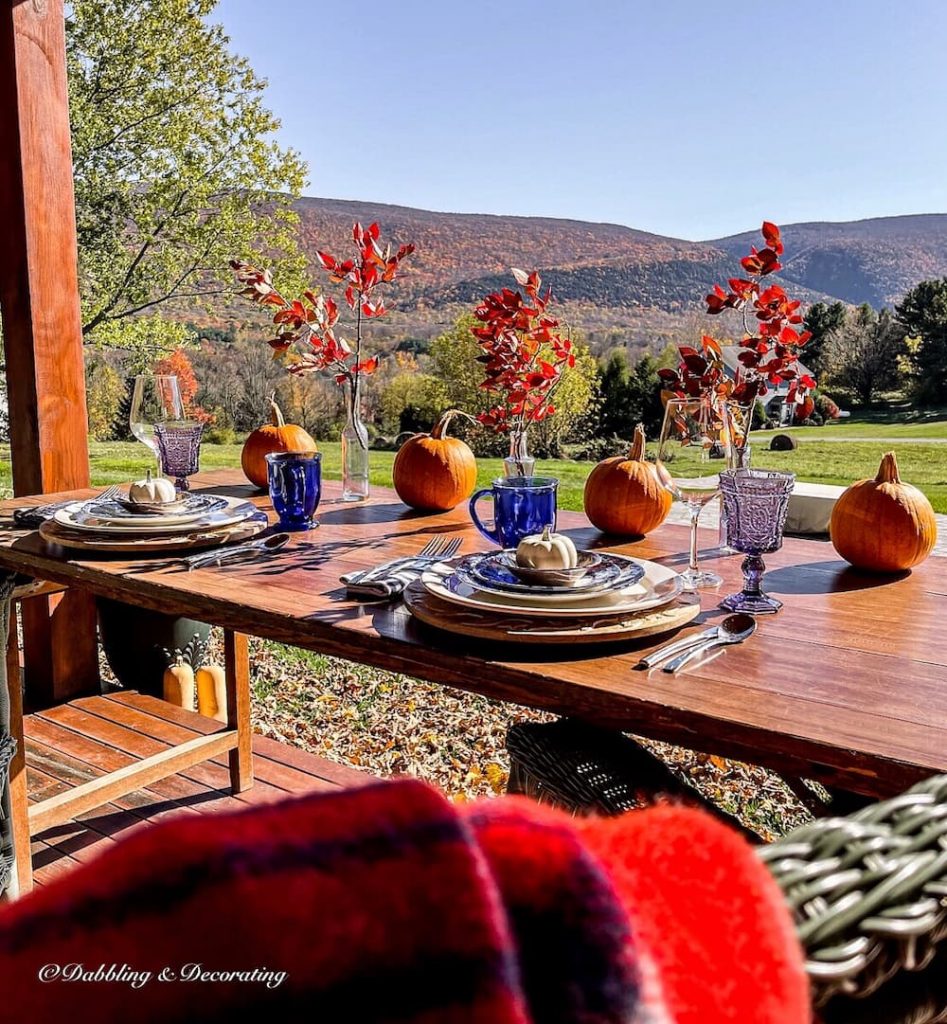 Fall Table setting.