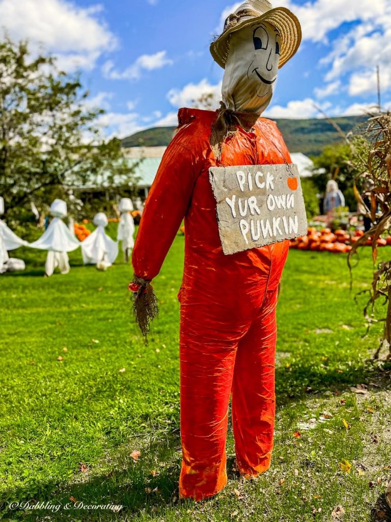 Pick Yur Own Punkin scarecrow.