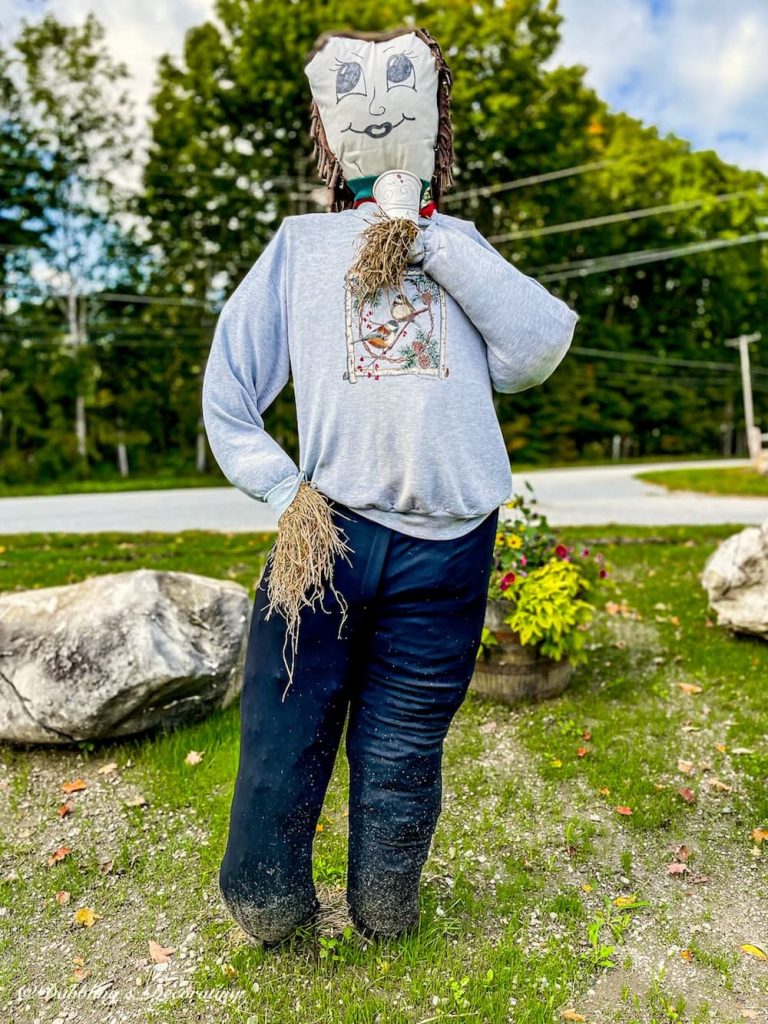 Early Morning Coffee Gal Scarecrow