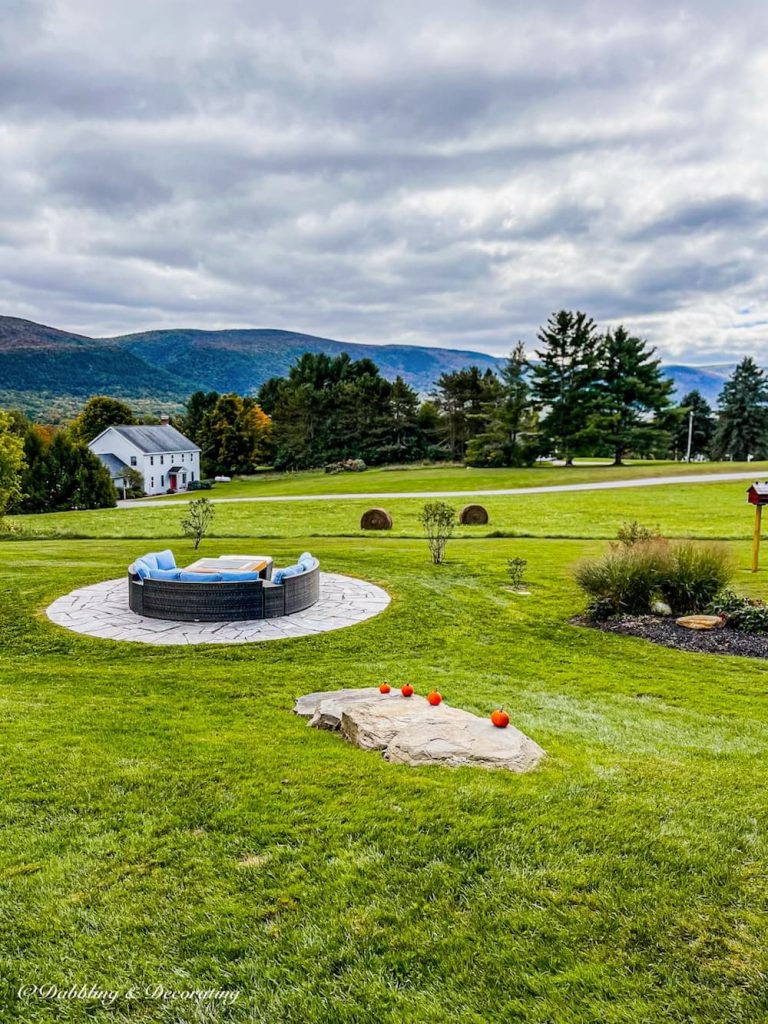 Fire Pit with Mountain Views