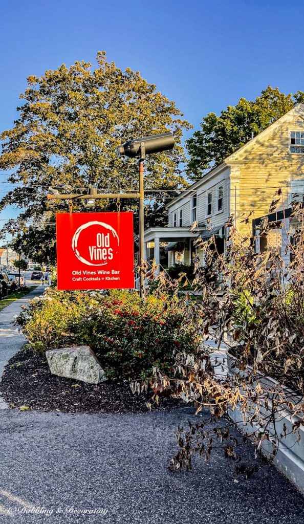 Old Vines Wine Bar Sign